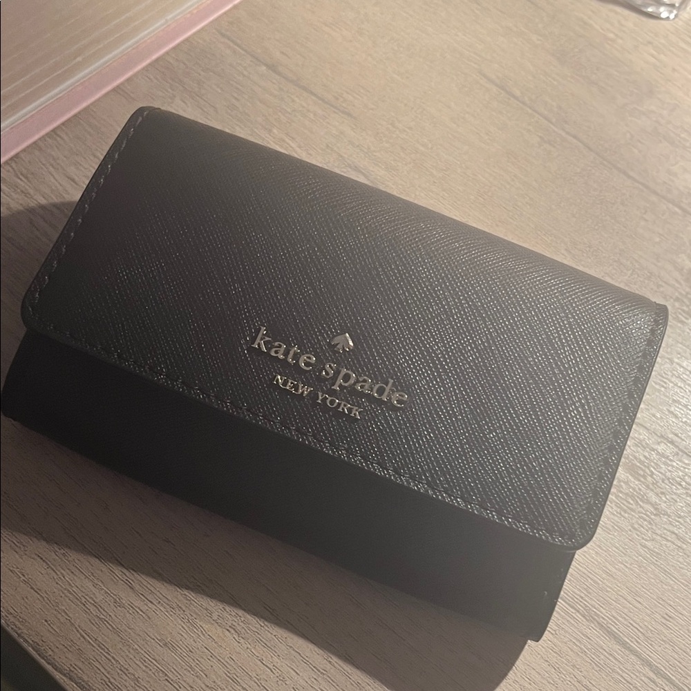 Kate Spade Black Leather Clutch